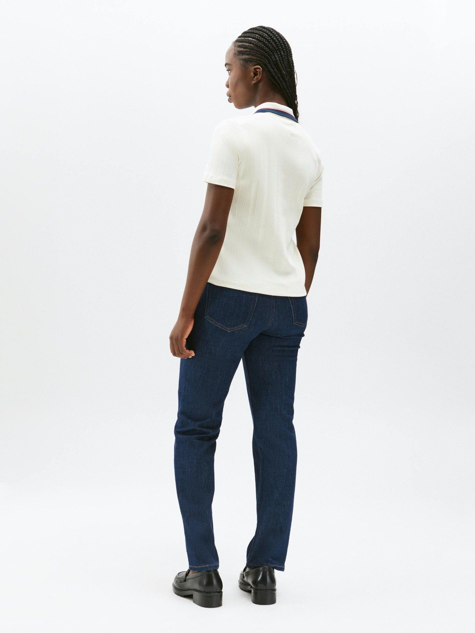 Tommy Hilfiger - Áo polo tay ngắn nữ TH Premium Regular Polo