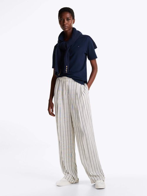 Tommy Hilfiger - Áo polo tay ngắn nữ TH 1985 Regular Pique Polo