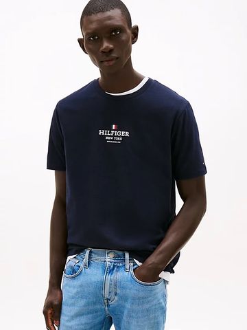 Tommy Hilfiger - Áo phông tay ngắn nam Logo Crew Neck T-Shirt