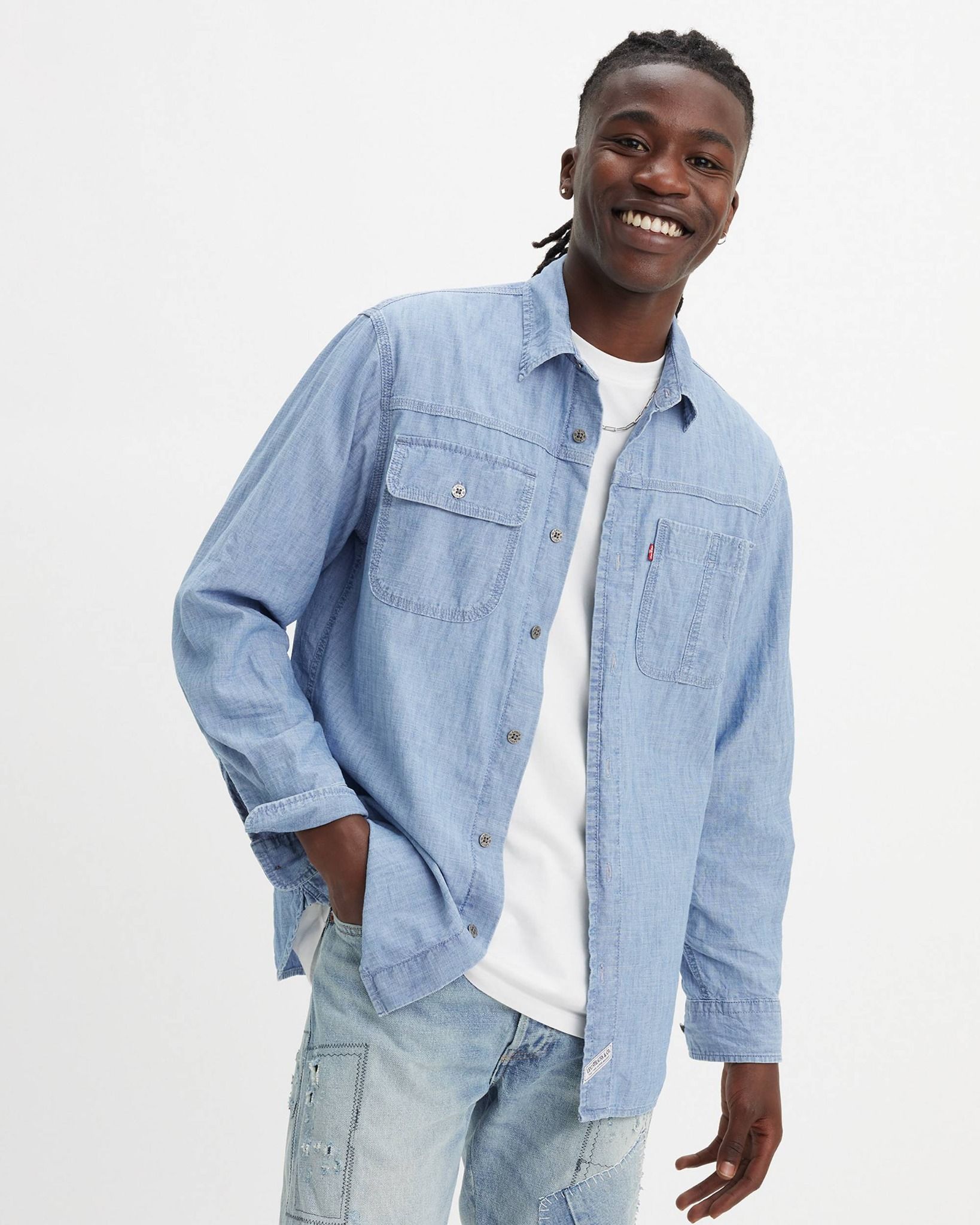 Levi's - Áo sơ mi tay dài nam Long Sleeve Auburn Worker Shirt