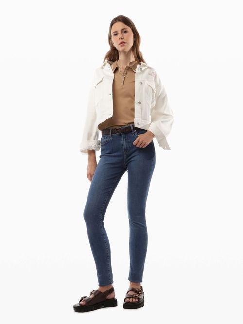 Tommy Hilfiger - Áo polo tay ngắn nữ TH Sporty Slim Polo