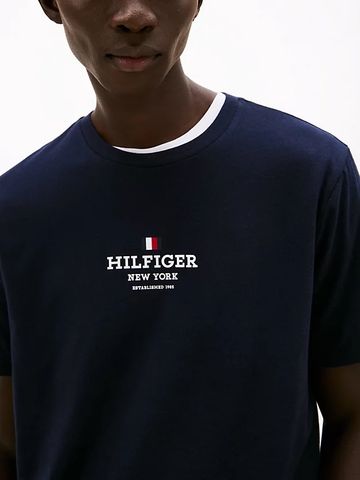 Tommy Hilfiger - Áo phông tay ngắn nam Logo Crew Neck T-Shirt