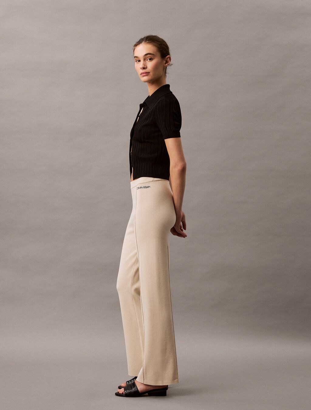 Calvin Klein - Quần dài CK nữ Stretch Viscose Trousers