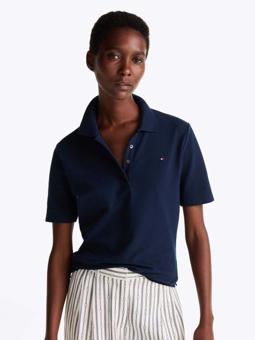 Tommy Hilfiger - Áo polo tay ngắn nữ TH 1985 Regular Pique Polo