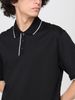 Armani Exchange - Áo polo nam Aix Men's Black Polo Shirt