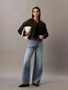 Calvin Klein - Quần jeans ống rộng CK nữ The Wide Leg Tencel Blue