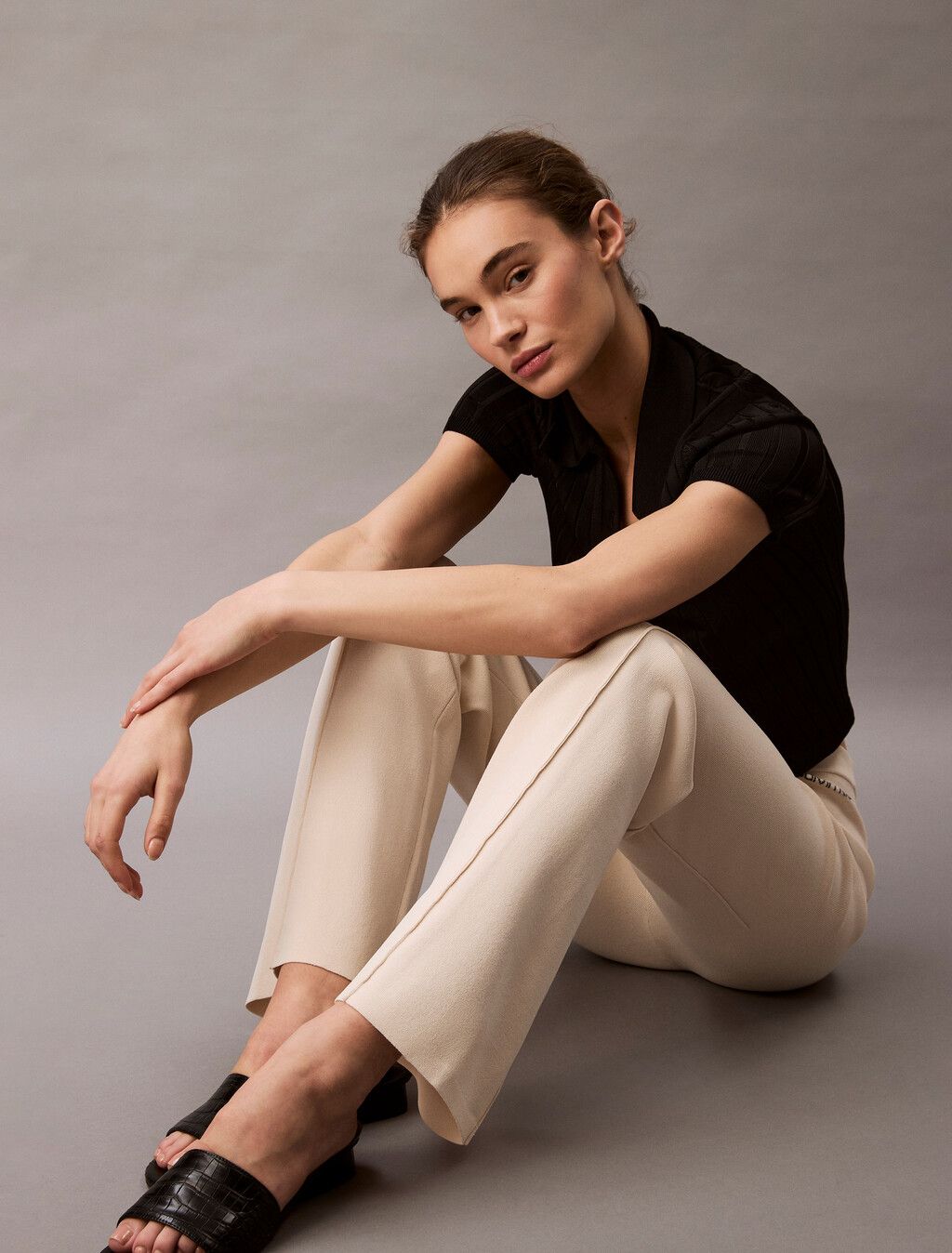 Calvin Klein - Quần dài CK nữ Stretch Viscose Trousers