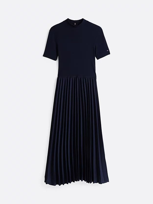 Tommy Hilfiger - Đầm nữ Pleated Midi Fit and Flare Dress