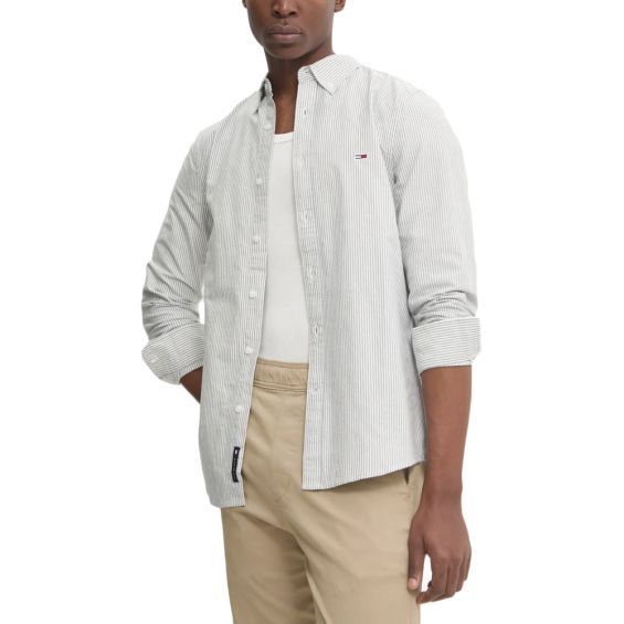Tommy Hilfiger - Áo sơ mi tay dài nam TH Slim Stape Oxford Shirt
