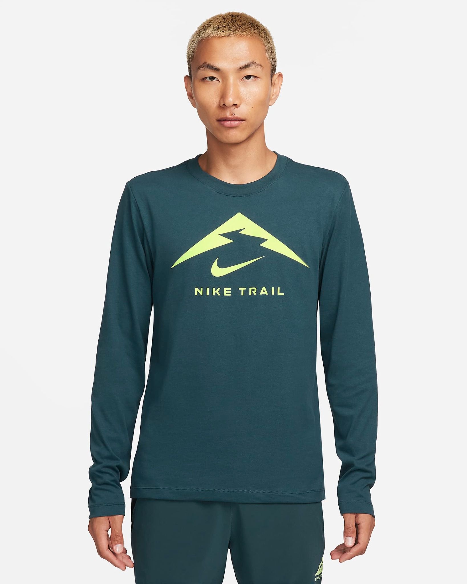 Nike - Áo tay dài thể thao Nam Dri-FIT Men's Long-Sleeve Trail Running T-Shirt