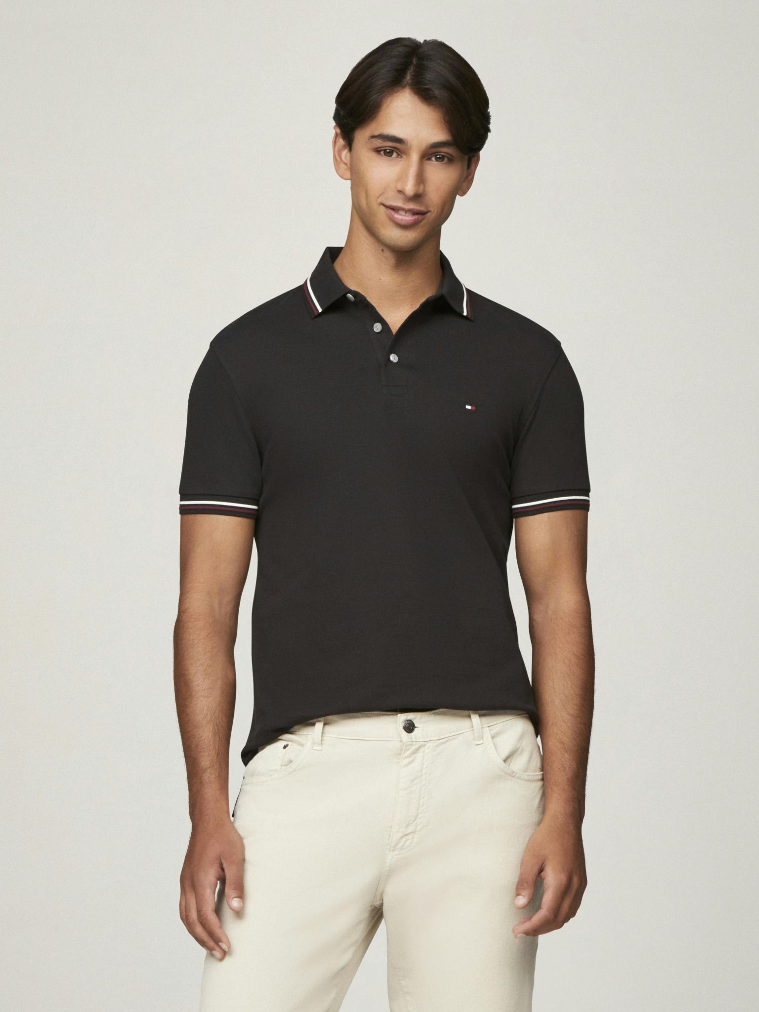 Tommy Hilfiger - Áo polo tay ngắn nam Slim Tipped Polo Shirt