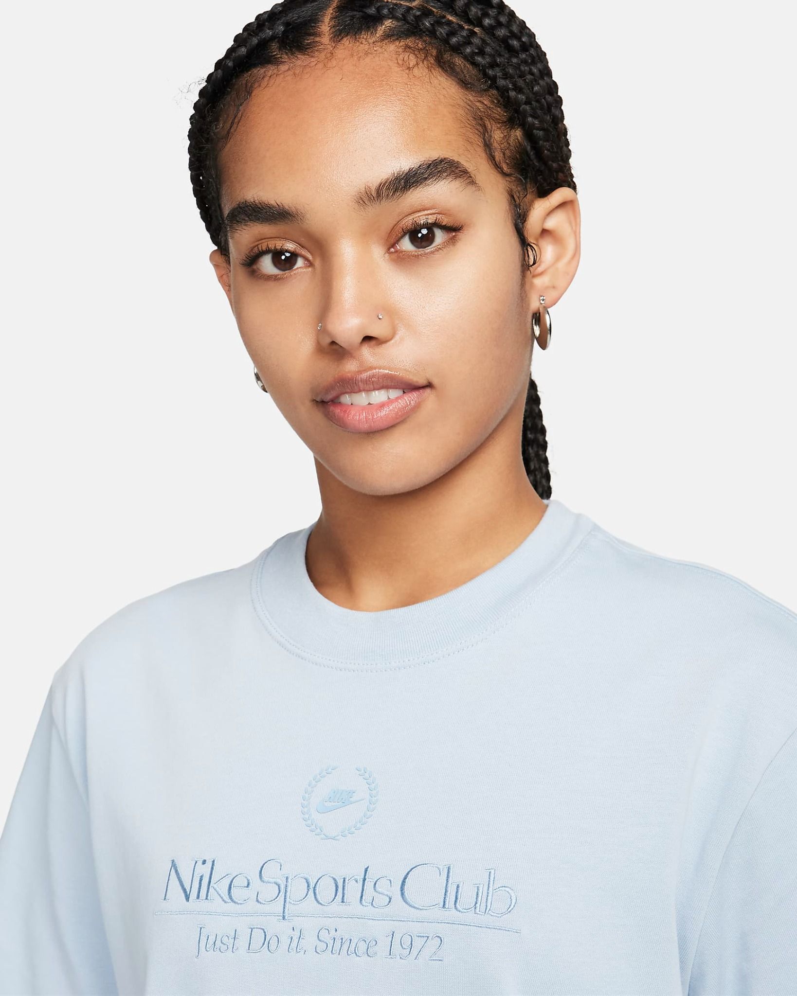 Nike - Áo tay ngắn thể thao Nữ Heritage Women's Boxy Tee