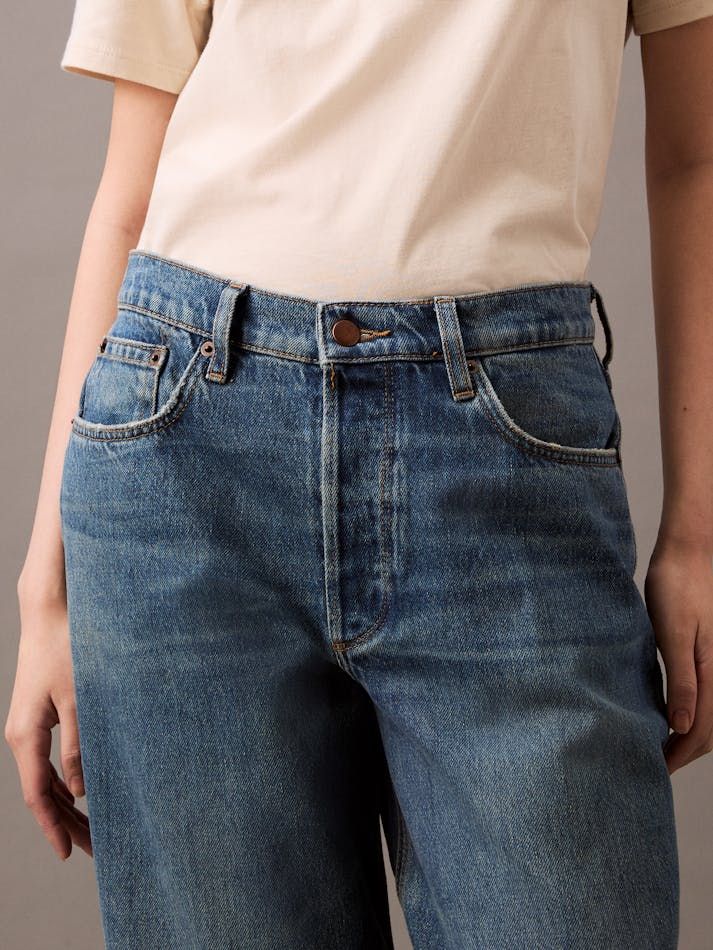 Calvin Klein - Quần jeans ống rộng CK nữ 90S Loose Vintage River