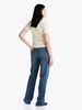 Tommy Hilfiger - Áo tay ngắn nữ Rib-Knit Contrast Collar Slim T-Shirt
