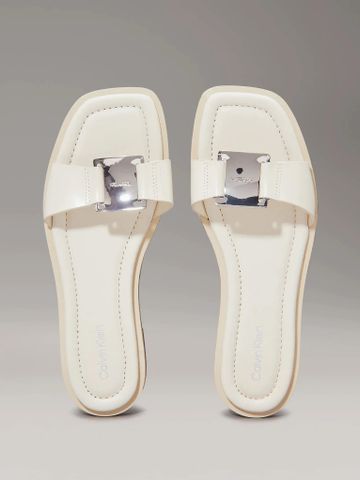 Calvin Klein - Dép quai ngang CK nữ CK Flat Premium Slide