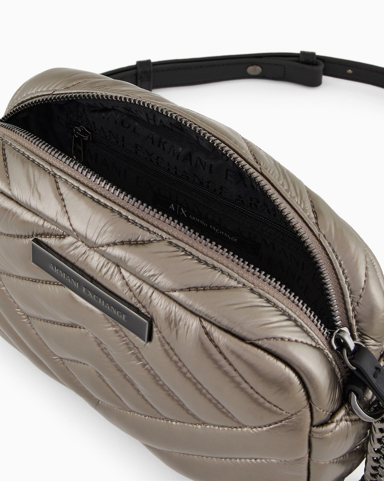 Armani Exchange - Túi đeo chéo nữ Crossbody Bag With Flocked Monogram