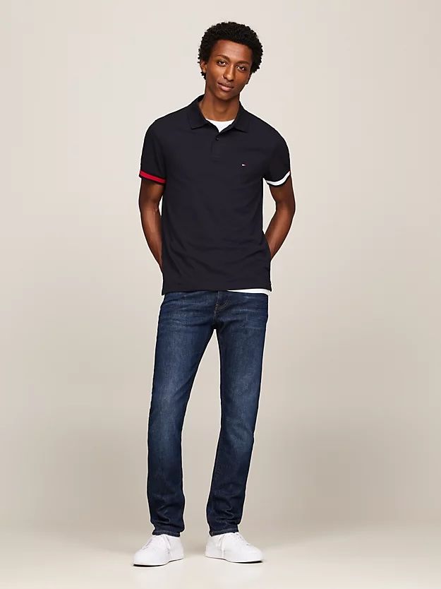 Tommy Hilfiger - Áo polo tay ngắn nam Hilfiger Flag Slim Fit Polo