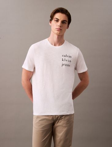 Calvin Klein - Áo phông tay ngắn nam CK Logo T-shirt