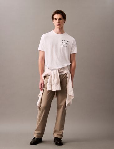 Calvin Klein - Áo phông tay ngắn nam CK Logo T-shirt - 4
