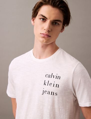 Calvin Klein - Áo phông tay ngắn nam CK Logo T-shirt - 3