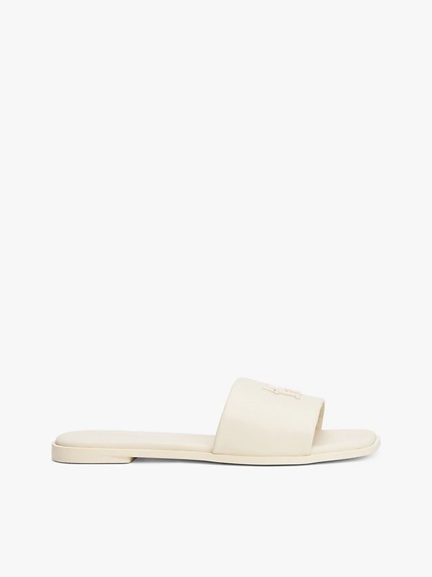Tommy Hilfiger - Dép quai ngang nữ TH Monogram Leather Mules