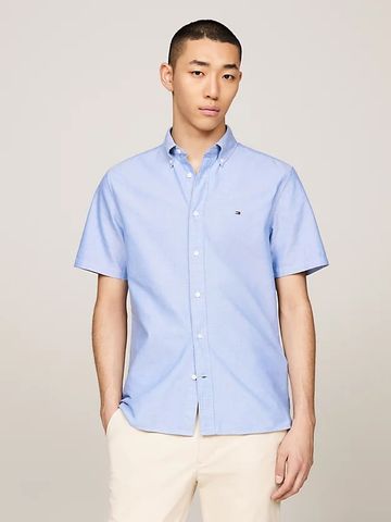 Tommy Hilfiger - Áo sơ mi tay ngắn nam Heritage Short Sleeve Regular Fit Shirt