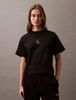 Calvin Klein - Áo thun tay ngắn nữ CK Cropped Monogram T-shirt