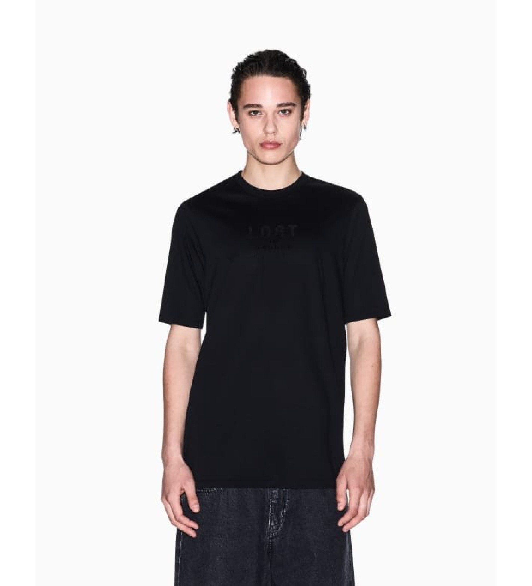 Armani Exchange - Áo phông thời trang nam Ax Exchange T-shirt round neck black