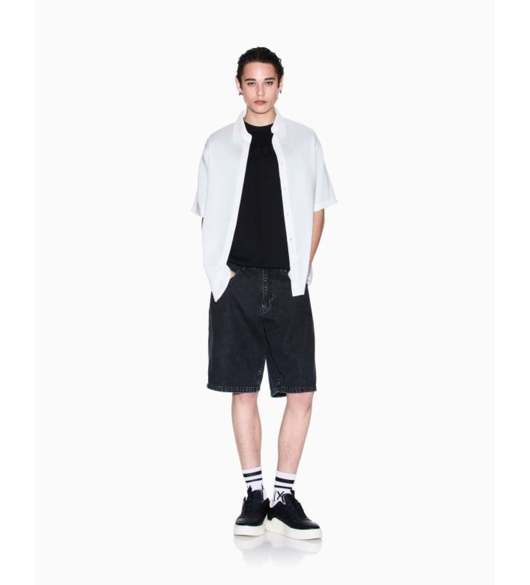 Armani Exchange - Áo phông thời trang nam Ax Exchange T-shirt round neck black