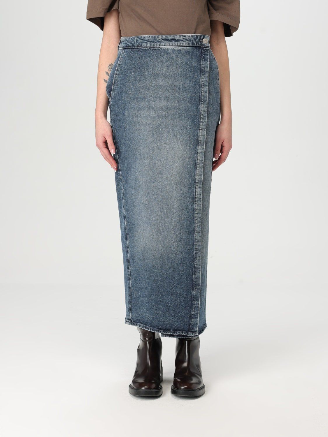 Armani Exchange - Chân váy jeans nữ Aix Women's Skirt
