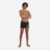 Speedo - Quần bơi nam Allover V-Cut Am Black Grey Swimming