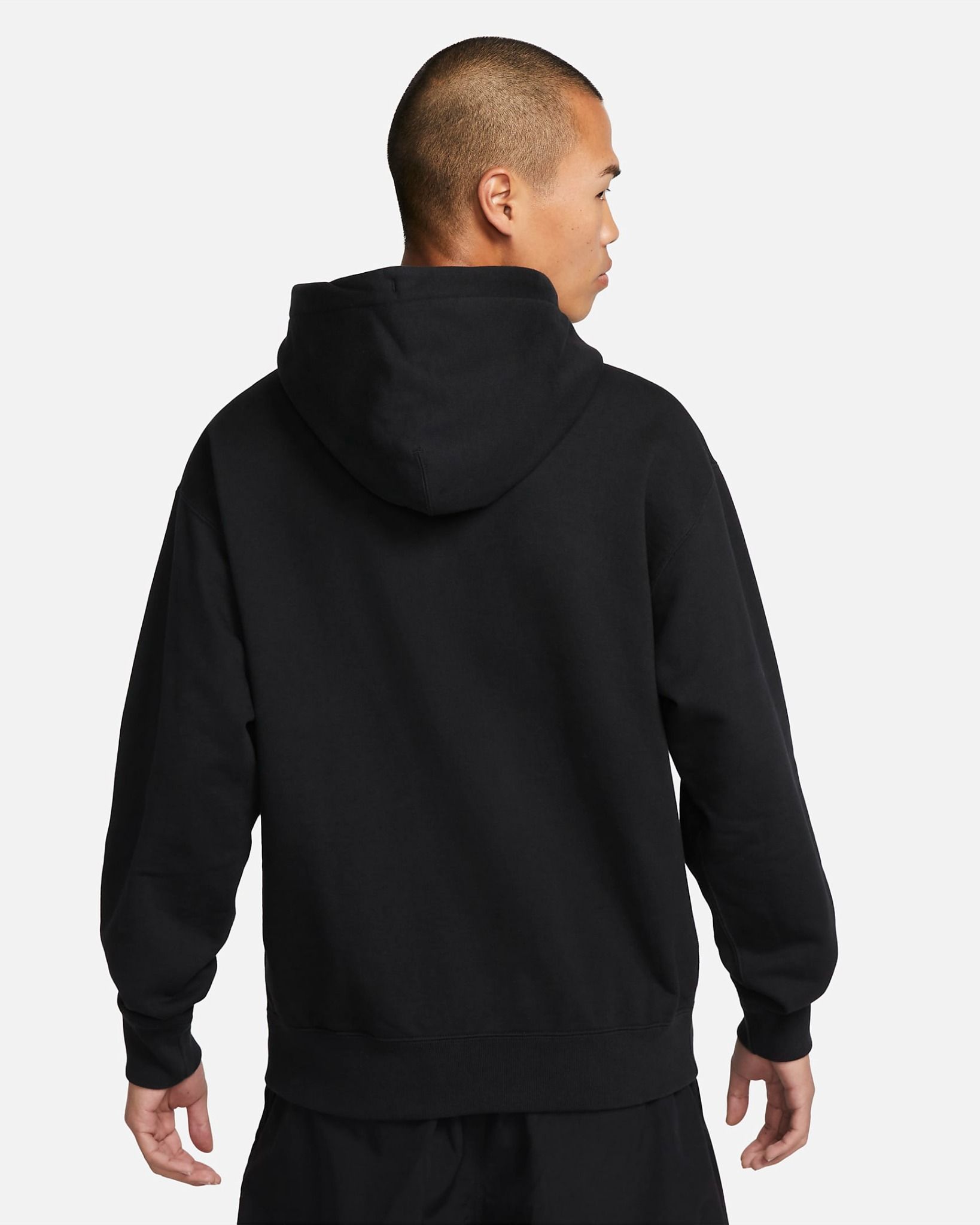 Nike - Áo khoác có mũ trùm đầu tập luyện Nam Solo Swoosh Men's French Terry Pullover Hoodie