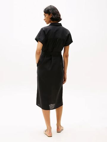 Tommy Hilfiger - Đầm nữ Pure Linen Midi Shirt Dress - 4
