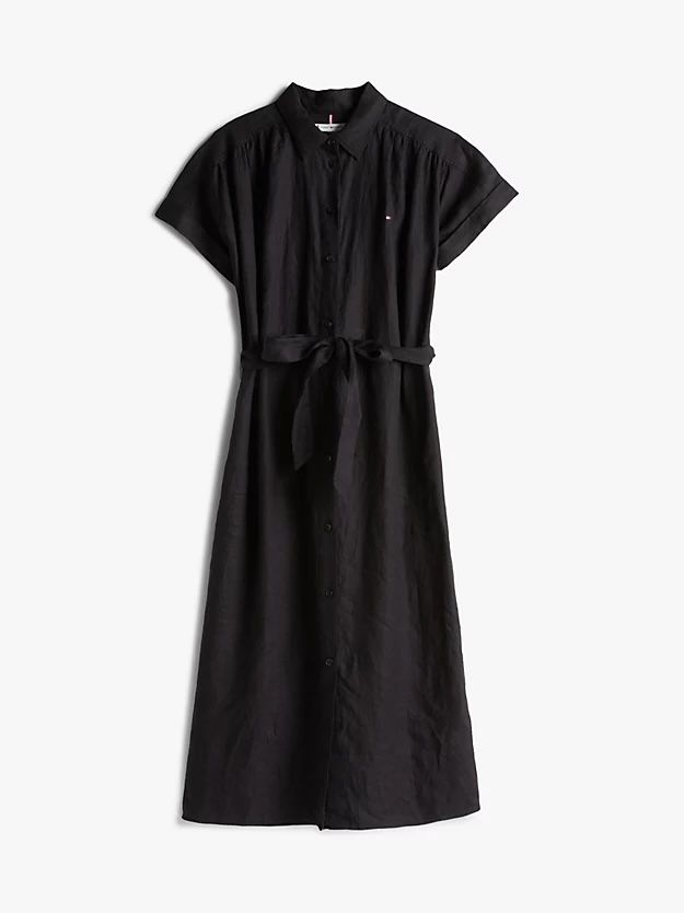 Tommy Hilfiger - Đầm nữ Pure Linen Midi Shirt Dress