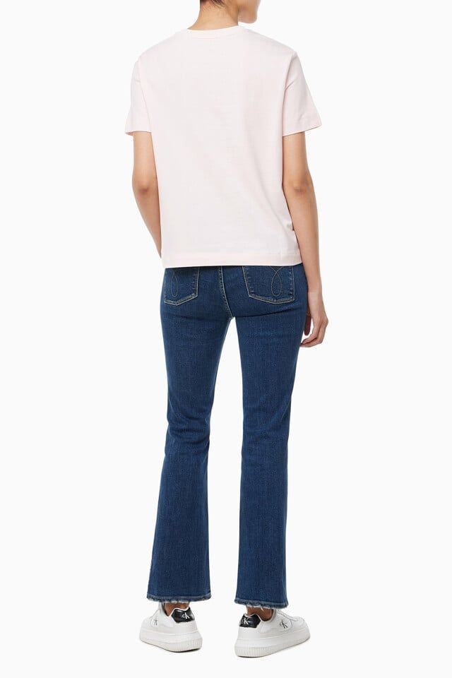 Calvin Klein - Áo phông thời trang CK nữ Premium Monogram Emb Tee