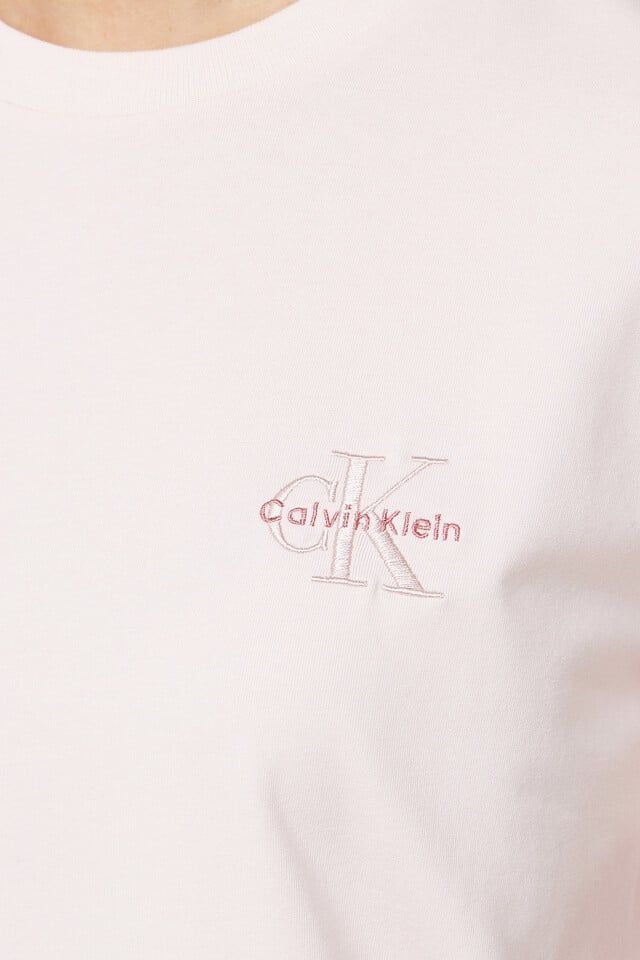 Calvin Klein - Áo phông thời trang CK nữ Premium Monogram Emb Tee