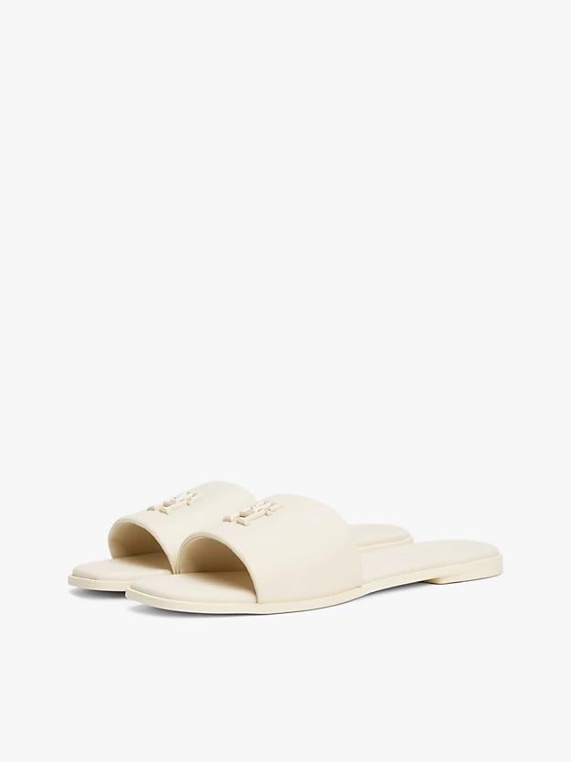 Tommy Hilfiger - Dép quai ngang nữ TH Monogram Leather Mules