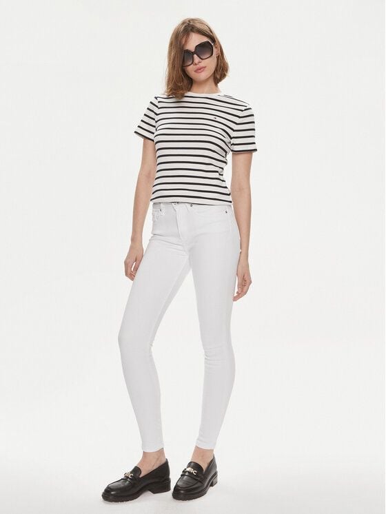 Tommy Hilfiger - Áo tay ngắn nữ Slim Crew Neck T-Shirt