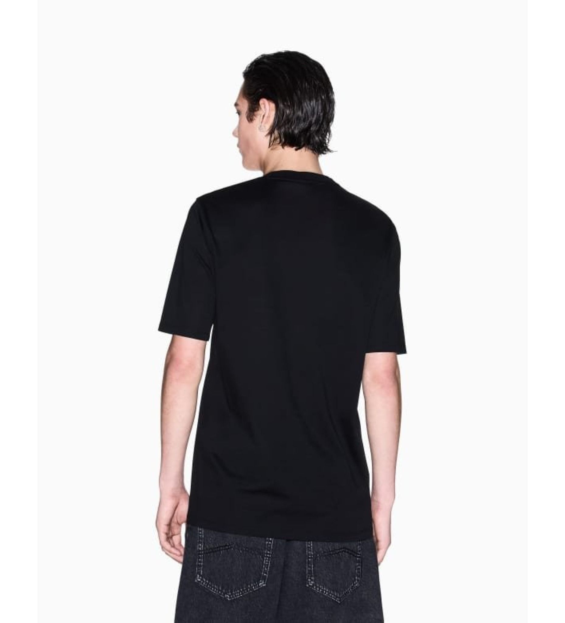 Armani Exchange - Áo phông thời trang nam Ax Exchange T-shirt round neck black