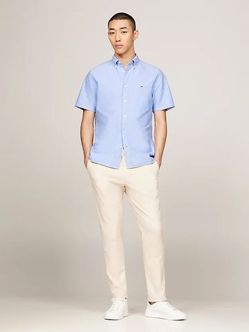 Tommy Hilfiger - Áo sơ mi tay ngắn nam Heritage Short Sleeve Regular Fit Shirt