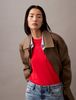 Calvin Klein - Áo thun tay ngắn nữ CK Silk Touch Mockneck Tee