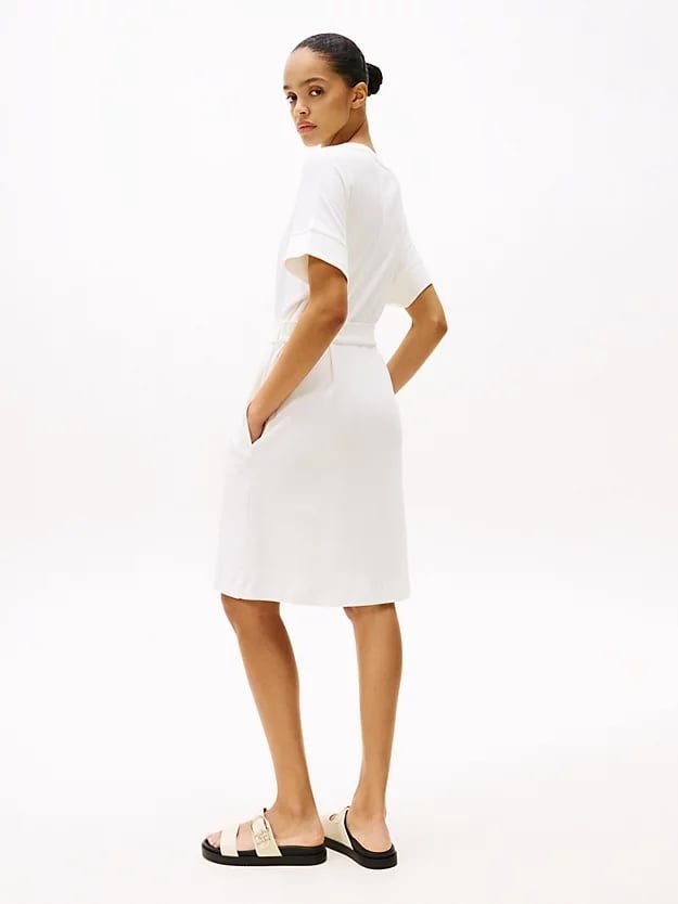 Tommy Hilfiger - Đầm nữ Belted Short Sleeve Mini Dress