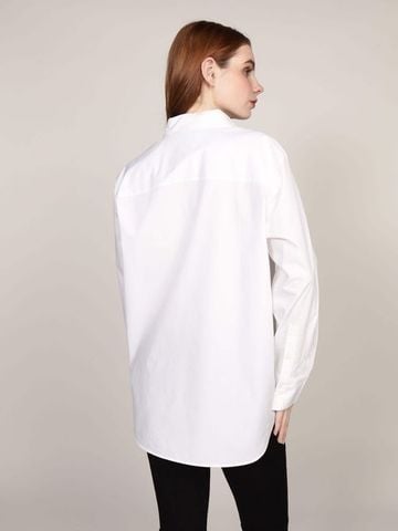 Tommy Hilfiger - Áo sơ mi tay dài nữ Essential Poplin Easy Fit Shirt
