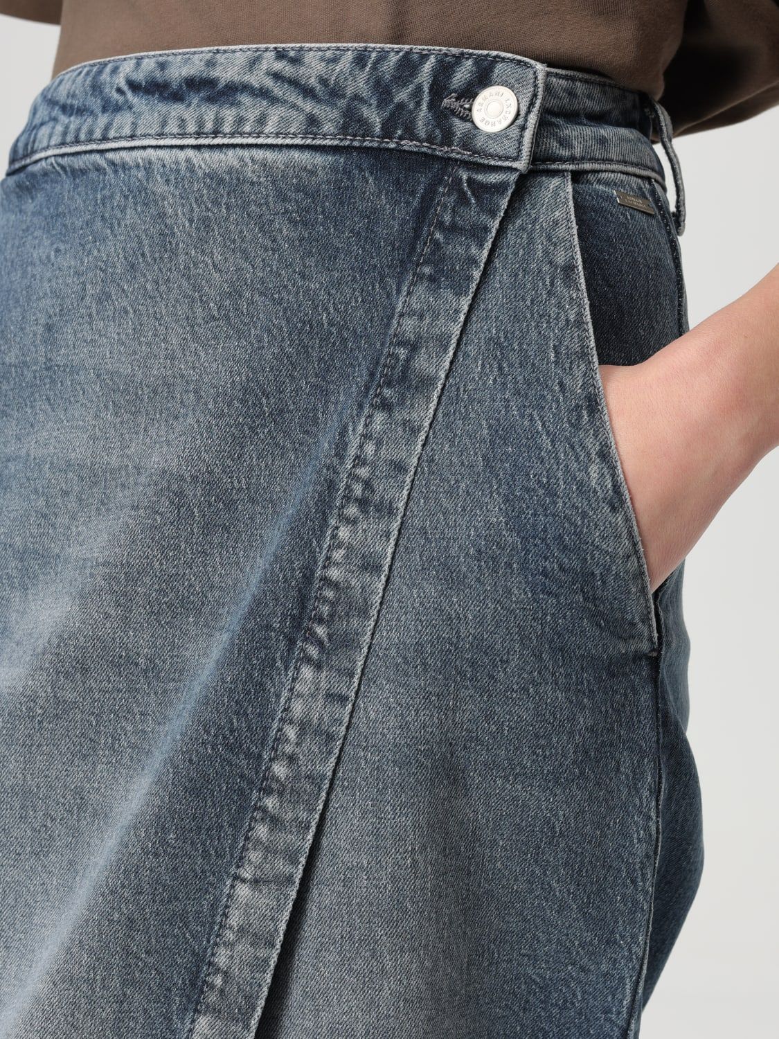 Armani Exchange - Chân váy jeans nữ Aix Women's Skirt
