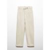 Mango - Quần dài nữ Trousers White Camila