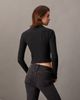 Calvin Klein - Áo polo tay dài CK nữ Rib Knit Slim Polo