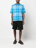 Burberry - Áo dệt kim nam Crew Neck Other Plaid Patterns Wool Silk Short Sleeves