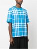 Burberry - Áo dệt kim nam Crew Neck Other Plaid Patterns Wool Silk Short Sleeves