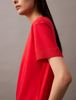 Calvin Klein - Áo thun tay ngắn nữ CK Silk Touch Mockneck Tee