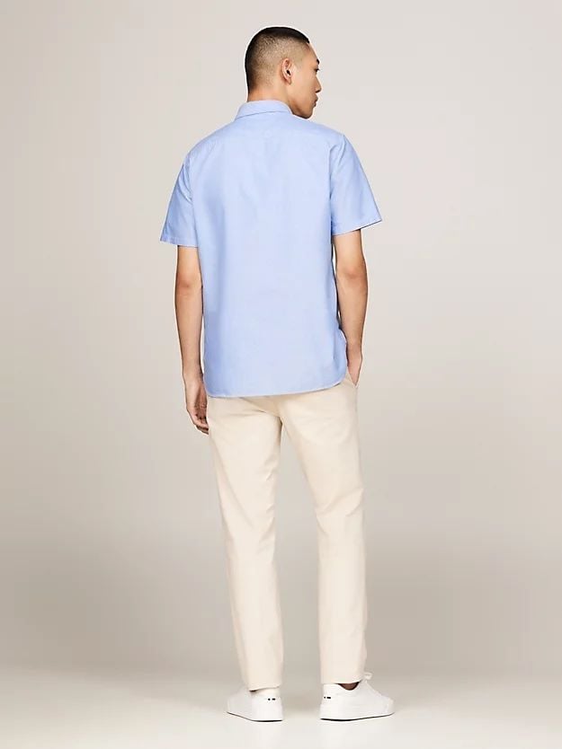 Tommy Hilfiger - Áo sơ mi tay ngắn nam Heritage Short Sleeve Regular Fit Shirt